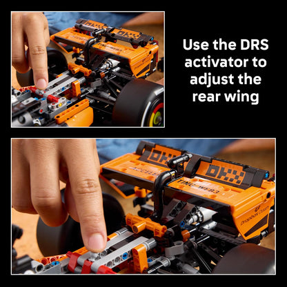 LEGO Kit de modelo Technic McLaren MCL39 F1 para adultos - Conjunto de construção colecionável de Fórmula 1 com motor V6, diferencial e ativador DRS - Ideia de presente para fãs de corridas e automobilismo - 42228