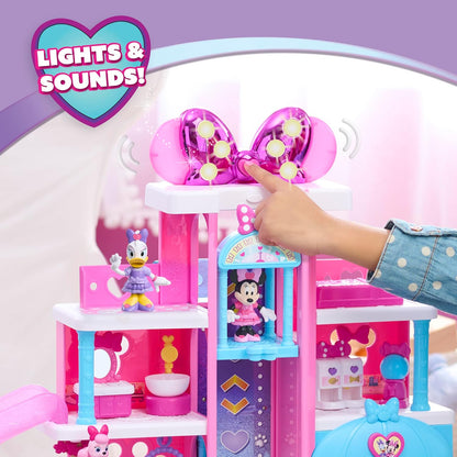 Just Play, Conjunto de hotel para animais de estimação da Minnie Mouse da Disney Jr. da com 23 peças e 51 cm de altura, para crianças a partir de 3 anos.