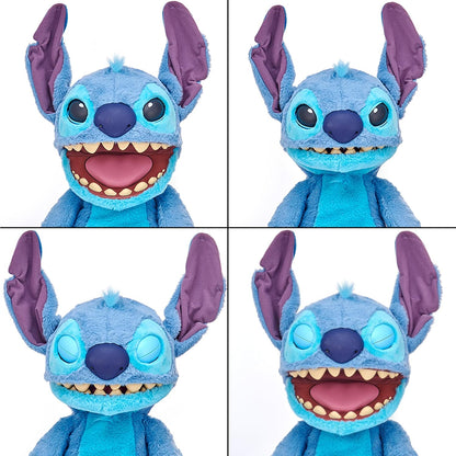 UAU! COISAS: Fantoche Disney Stitch com Efeitos Reais - Pelúcia Animatrônica de 45 cm, Mais de 100 Combinações de Ação e Som, Visual, Sensação e Som Realistas! 1ª Edição, A partir de 6 Anos
