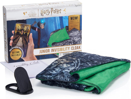 UAU! STUFF Capa de Invisibilidade Júnior Harry Potter Real FX | Presentes e Brinquedos Oficiais de Cosplay do Mundo Mágico | Capa de RPG e Acessório de Fantasia para Fãs de Harry Potter, Meninas e Meninos