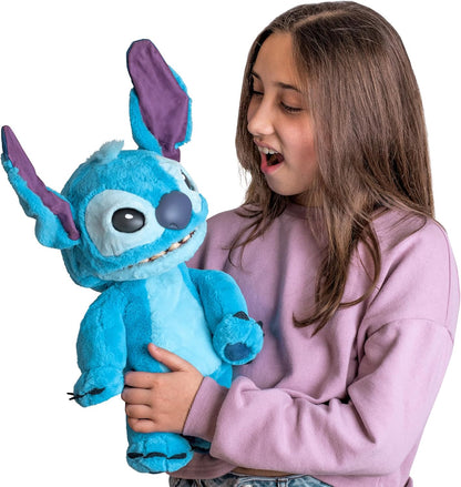 UAU! COISAS: Fantoche Disney Stitch com Efeitos Reais - Pelúcia Animatrônica de 45 cm, Mais de 100 Combinações de Ação e Som, Visual, Sensação e Som Realistas! 1ª Edição, A partir de 6 Anos
