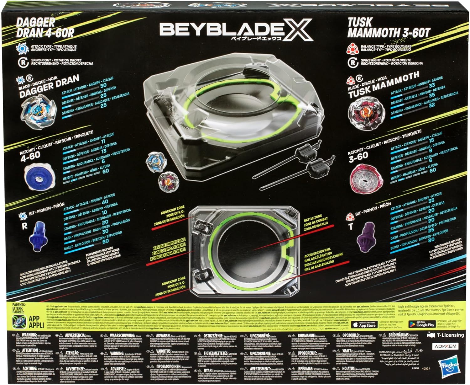 Beyblade X Arena Extreme Conjunto de batalha, inclui Beystadium