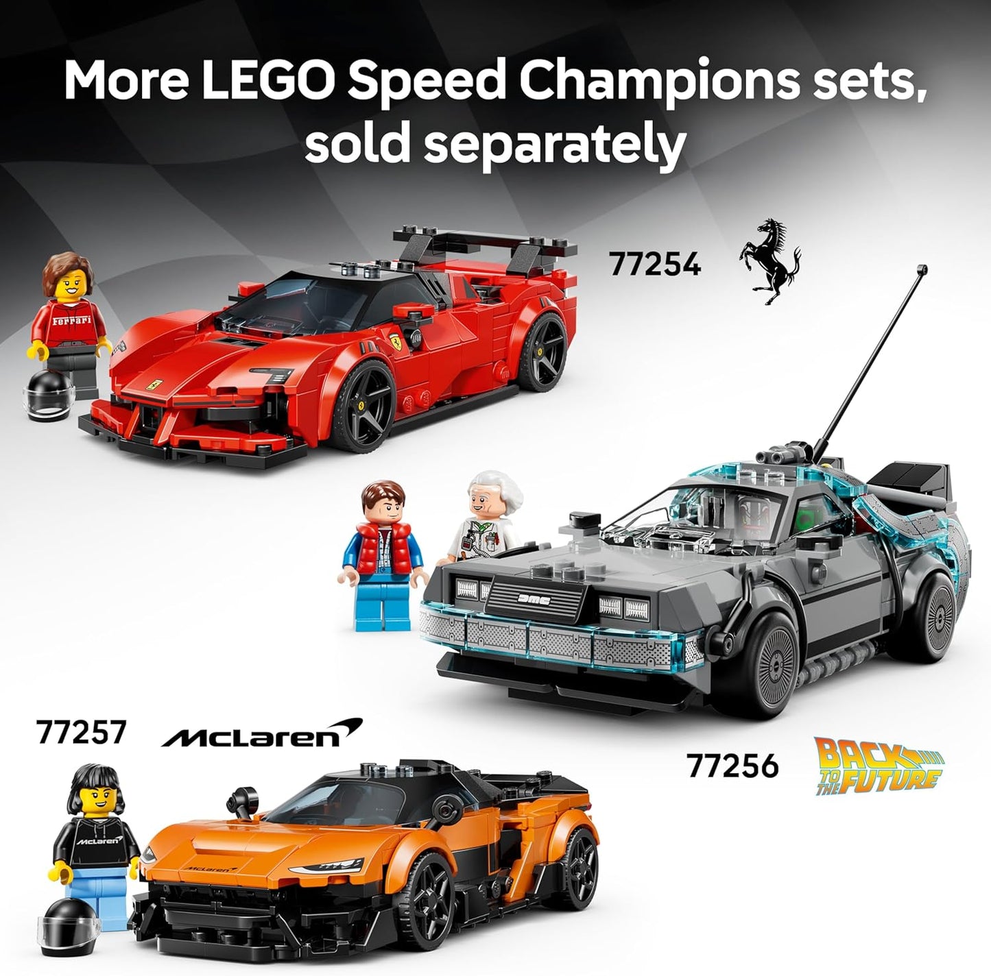 LEGO Speed Champions Bugatti Vision GT Hyper Sports Car - Kit de Montagem com Minifigura Colecionável de Piloto - Ótima Ideia de Presente para Meninos a partir de 9 Anos e Fãs de Automobilismo - 77253