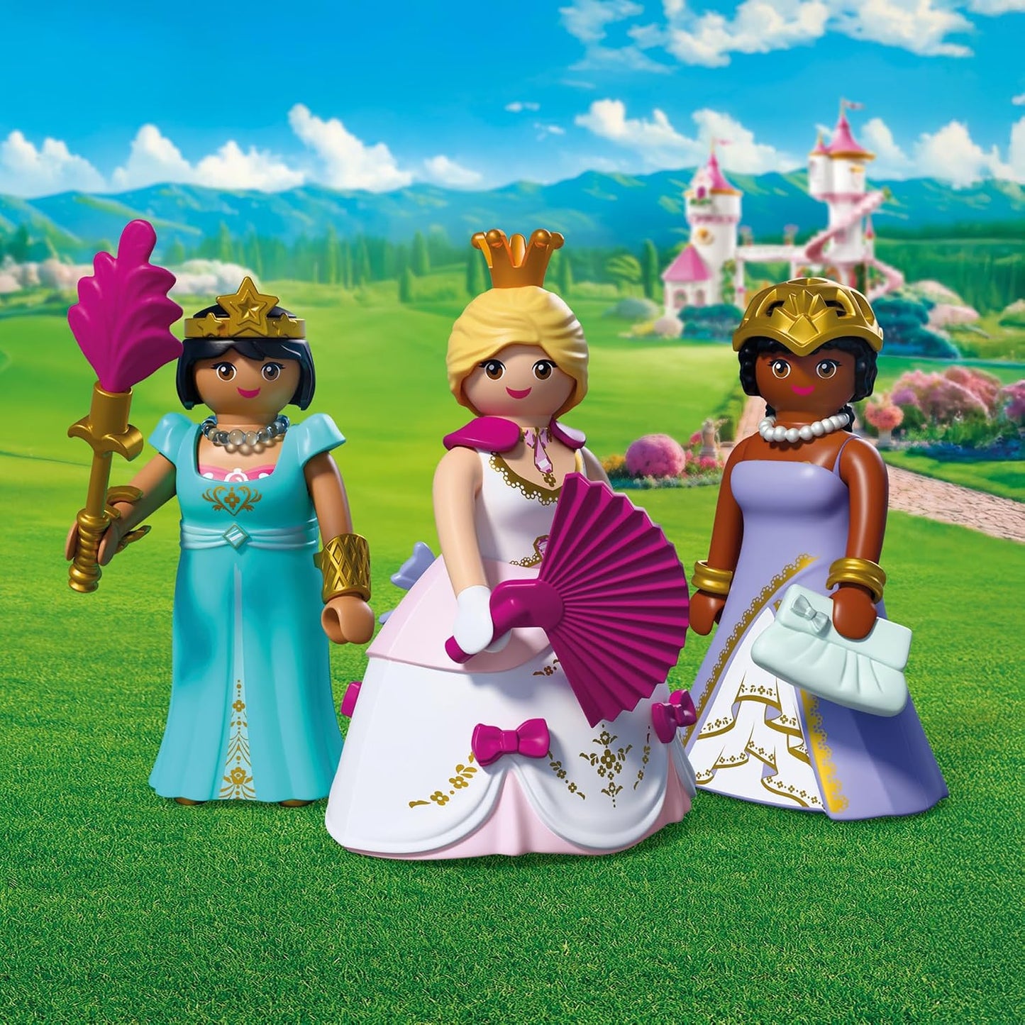 Playmobil | Princesa | Três Princesas | 3 Bonecas com Troca de Roupa e Acessórios | Estimula a Criatividade | Brinquedo de Princesa para Maiores de 4 Anos | 72055