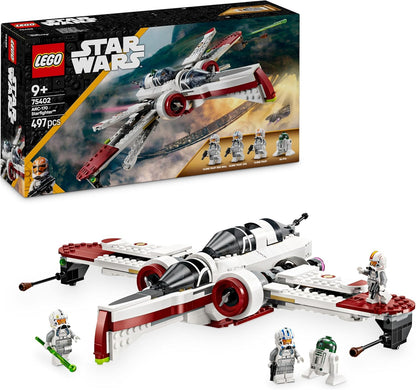 LEGO Star Wars 75402 ARC-170 Starfighter Building Toy com 3 minifiguras de piloto clone, além de uma figura Droid R4-P44, ideia de presente de aniversário para fãs da vingança dos Sith, meninos e meninas com mais de 9 anos