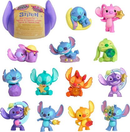Just Play. Miniatura colecionável do Stitch da Disney, inspirada em Outta This World, da Miniatura de 5 cm, em caixa surpresa. Brinquedo para colecionadores, fãs, meninas, meninos e crianças a partir de 3 anos.