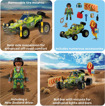 Playmobil | Carros | Buggy Off-road | Buggy do deserto com suspensão e estepe | carrinho de brinquedo para crianças a partir de 4 anos | 72063
