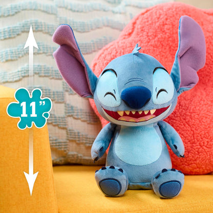 Just Play Disney Brinquedo de Pelúcia Stitch Crack Me Up da, 28 cm, Animal de Pelúcia, Alienígena, Brinquedo Infantil para Crianças a partir de 3 Anos