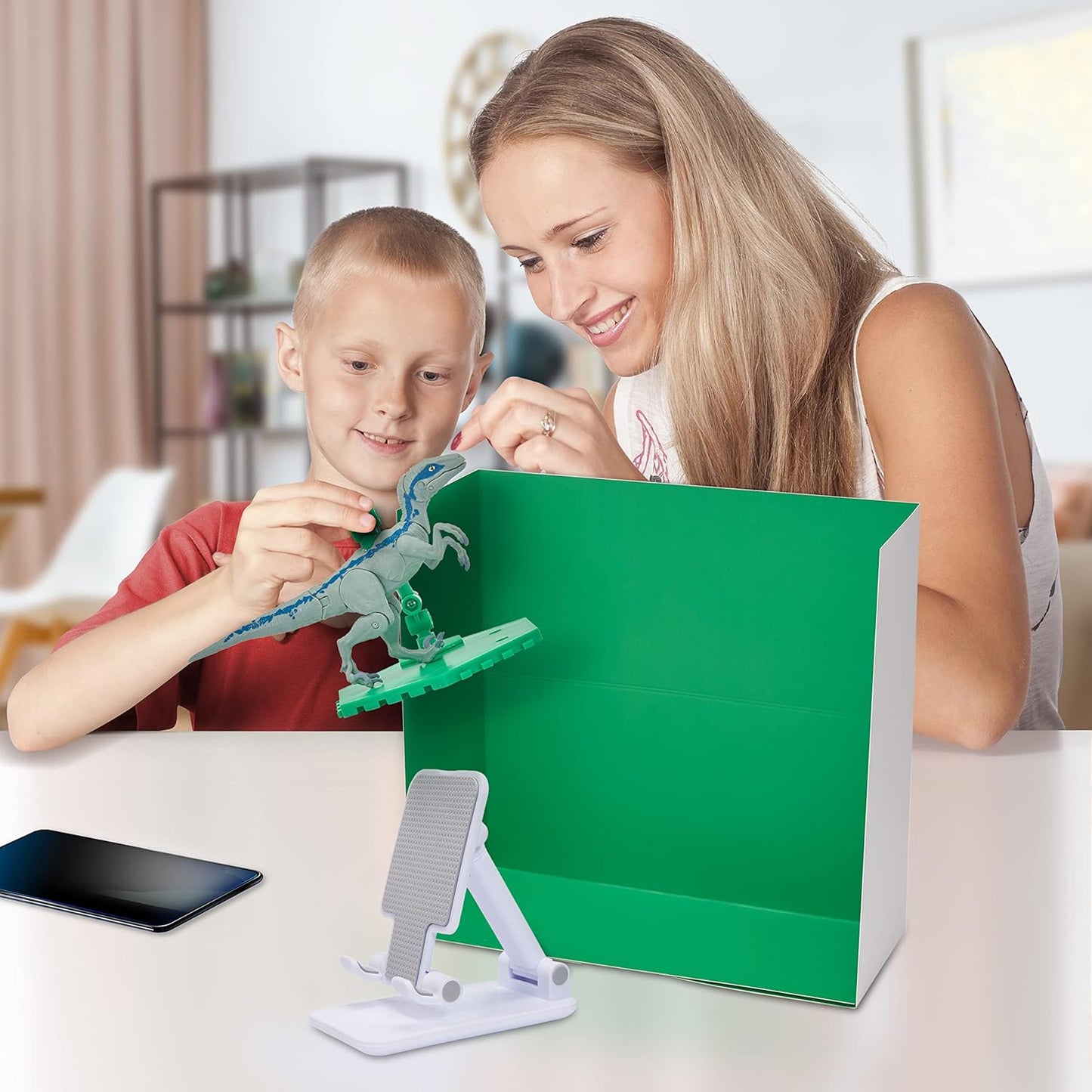 UAU! COISAS - Brinquedos de dinossauro Jurassic World MovieMates | Boneco de ação azul hiperarticulado e aplicativo | Brinquedos oficiais de dinossauro Jurassic World e Dominion para maiores de 3 anos