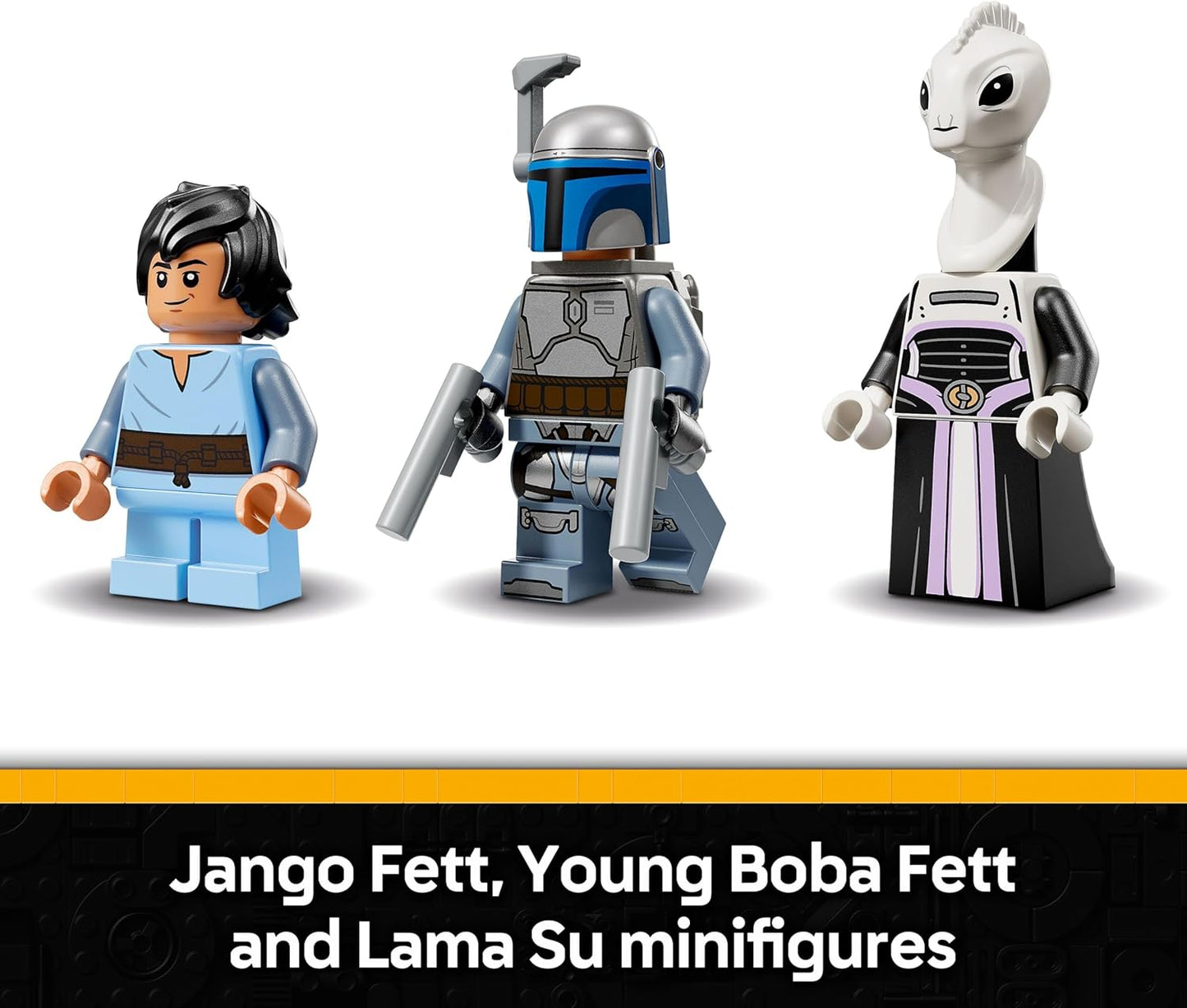 LEGO Star Wars 75433 Nave Estelar de Jango Fett - Brinquedo para Brincar e Exibir com Asas Giratórias e 3 Minifiguras, incluindo Boba Fett - Ataque dos Clones - Presente para Meninos e Fãs a partir de 9 Anos