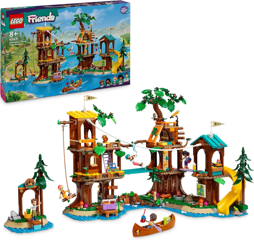 LEGO Friends Adventure Camp Tree House Camping Playset de juguete para