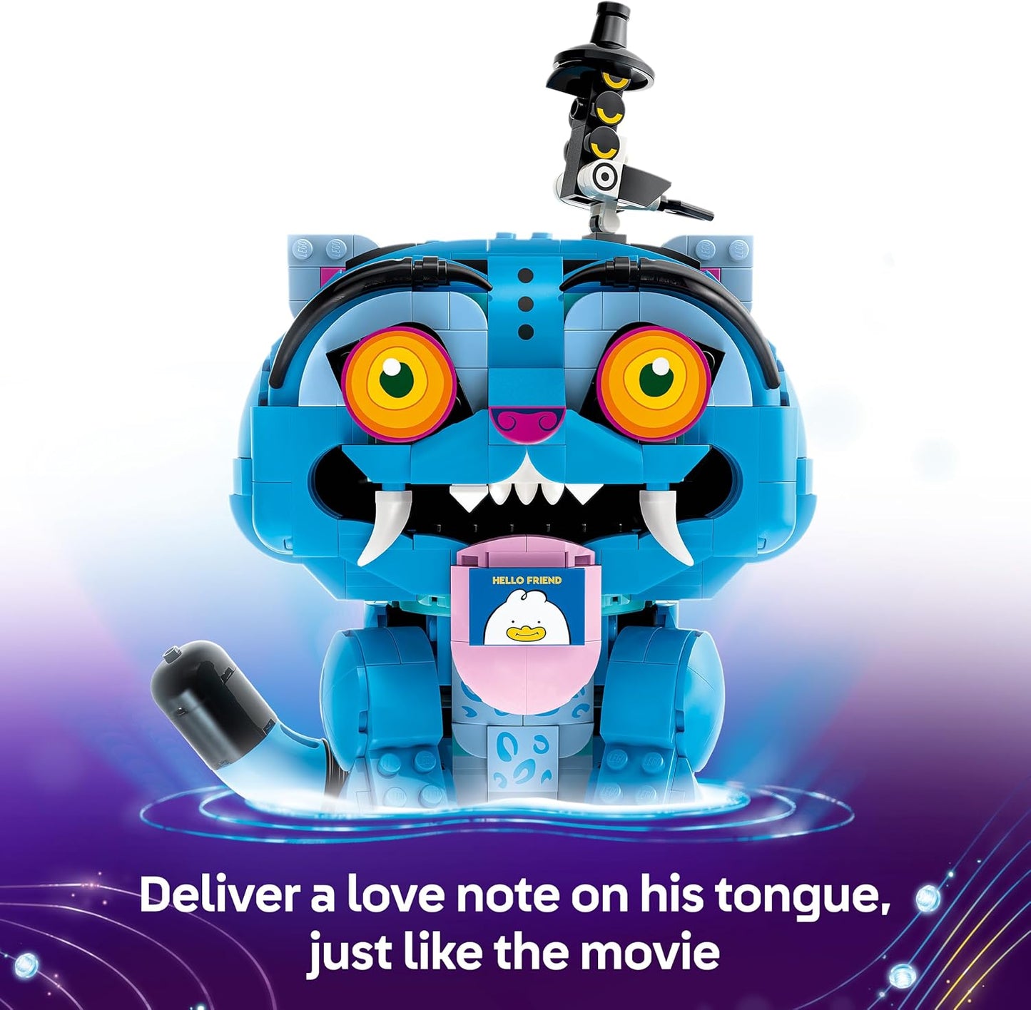 LEGO K-Pop Demon Hunters – Derpy Tiger e Sussie Bird – Brinquedo K-Pop com 2 figuras de animais e vaso de flores – Decoração para quarto infantil – Presente musical para meninas e meninos a partir de 9 anos e fãs de filmes – 72537