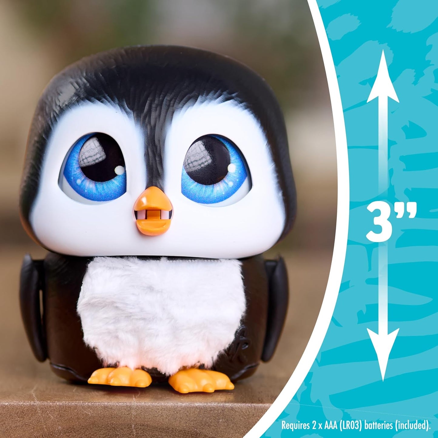 Just Play furReal Handfuls Shivers, o Pinguim, Brinquedo Interativo de 8,9 cm (3,5 polegadas), para Meninos e Meninas a partir de 4 Anos