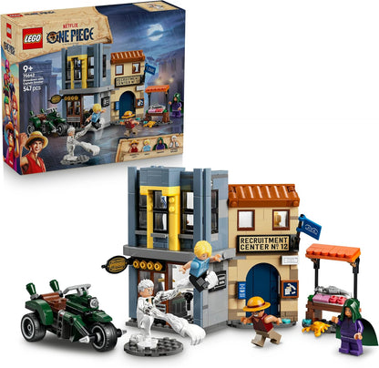 LEGO ONE PIECE Confronto com o Capitão Smoker – Brinquedo interativo com 4 minifiguras (incluindo Monkey D. Luffy e Sanji) – Decoração para quarto infantil – Presente para meninos, meninas e fãs a partir de 9 anos – 75642
