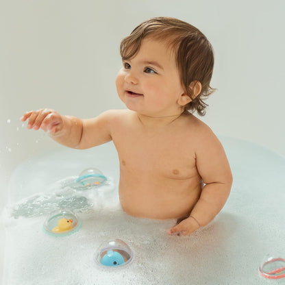 Munchkin Brinquedo de Banho Connect-A-Cup | Brinquedos de Banho e Bebê, Brinquedo de Bolhas Flutuantes e de Brincar Munchkin, Brinquedo de Banho para Bebê, Brinquedo de Banho Munchkin® Pop Squish, Espuma de Banho Munchkin Learn Baby