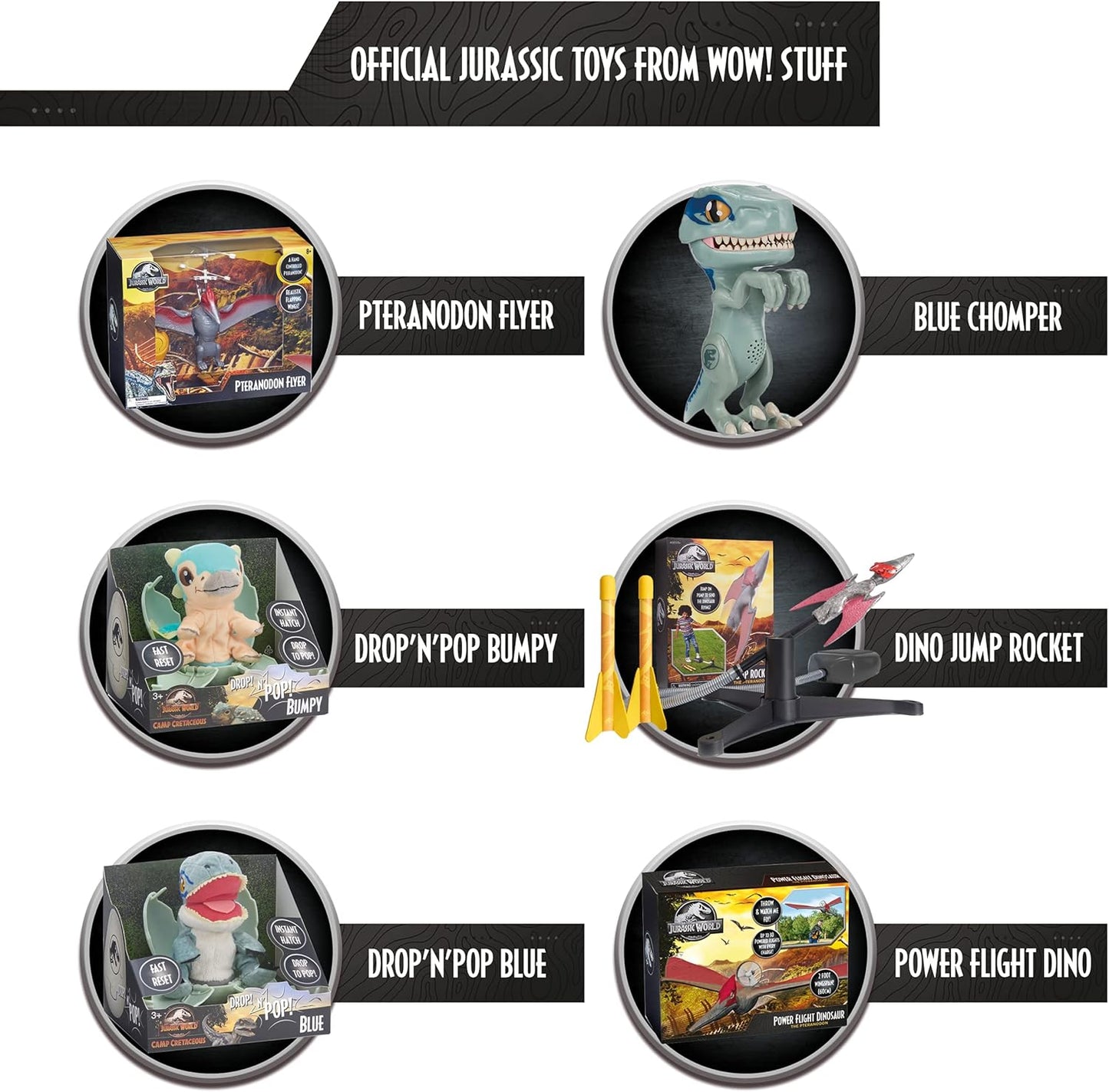 UAU! COISAS Jurassic World - Lançador de Foguetes Pteranodonte | Brinquedo de Jardim para Crianças | Produtos, Presentes e Brinquedos Oficiais de Fallen Kingdom para Meninos e Meninas, a partir de 5 anos