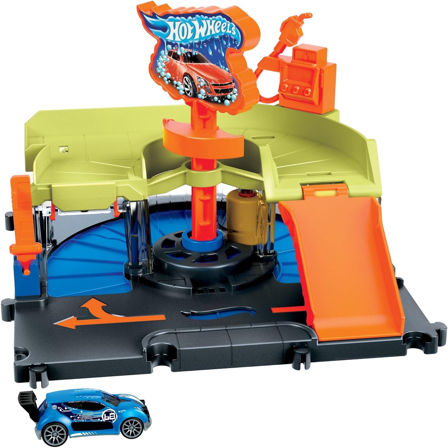HOT WHEELS City Downtown Spielset Eiskrem-Strudel - Rennbahn HOT WHEELS City Downtown Spielset Eiskrem-Strudel - Rennbahn