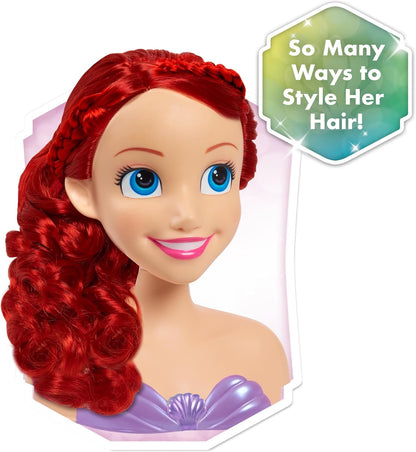 Cabeça de penteado básica da princesa Ariel da Disney
