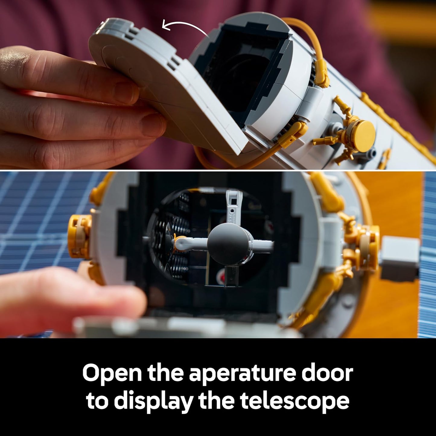 LEGO Icons Telescópio Espacial Hubble – Kit de Modelo 3D para Adultos – Conjunto STEM com Painéis Solares, Painel de Instrumentos e Minifigura de Astronauta – Ideia de Presente de Astronomia para Montar – 11382