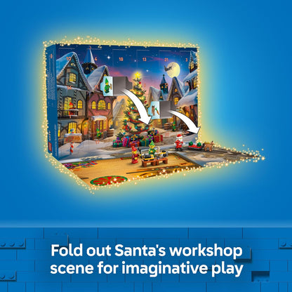 LEGO Calendário do Advento City 2026-60510 | Brinquedos para meninos a partir de 5 anos, 24 surpresas, carros e caminhões, tapete de brincar, 7 minifiguras, ideia de presente de Natal, 252 peças