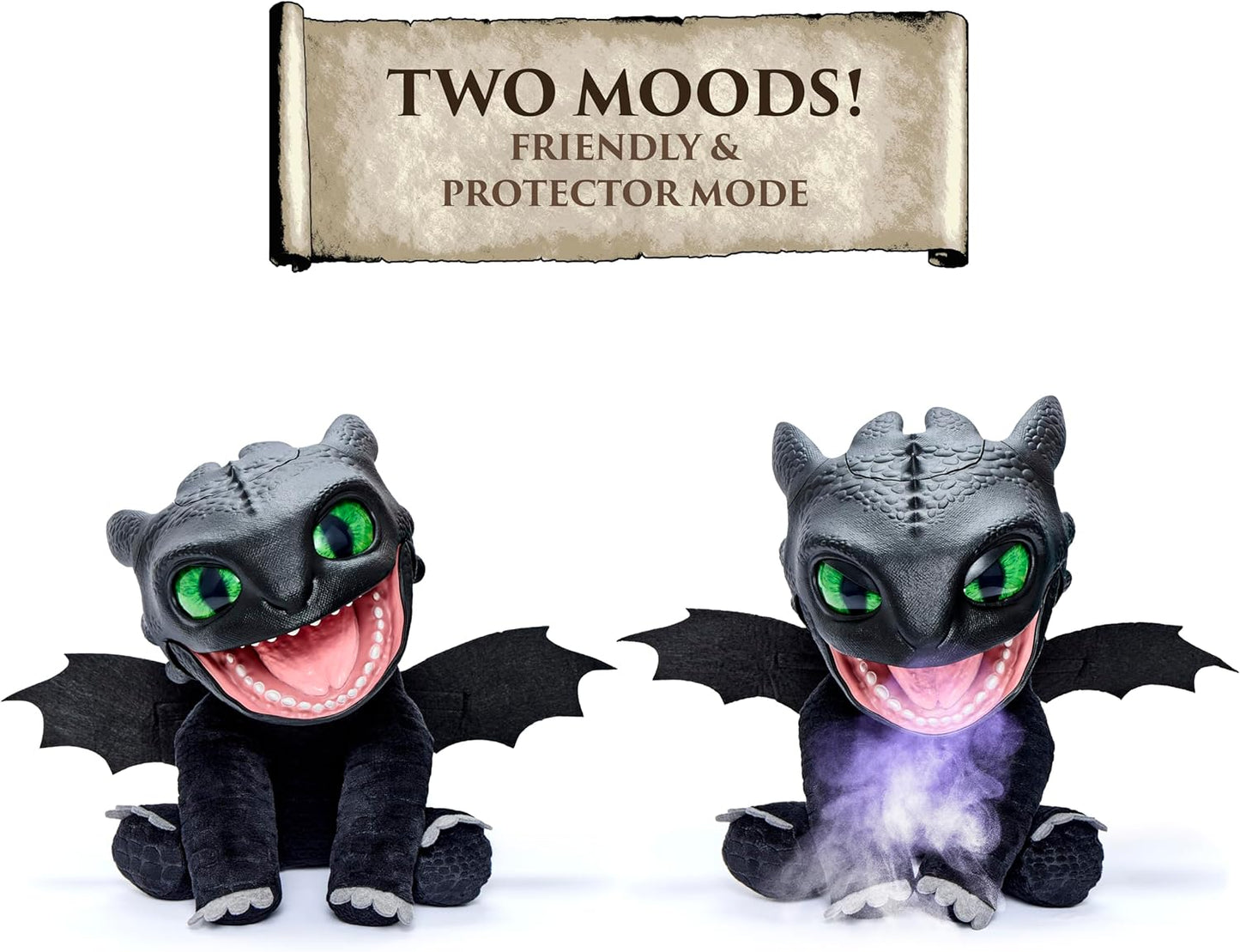 UAU! STUFF HTTYD Banguela Fantoche da RealFX, Incrível Banguela Animatrônico com certificação de 1ª Edição, Aparência, Sensação e Sons Reais!, Mais de 50 Combinações de Ação e Som, 25,5 cm de Altura