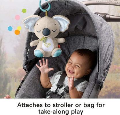 Brinquedo portátil para bebês Fisher-Price, Koala Calmante, com som, ruído branco e música, ideal para recém-nascidos a partir de 0 meses (JBD65)