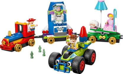 LEGO ǀ Disney e Pixar Toy Story Celebration Trem e Carro RC Conjunto de Construção de Brinquedo com Minifiguras Woody, Buzz Lightyear, Jessie e Bo Peep - Presente de Aniversário para Meninos e Meninas a partir de 4 Anos - 43264