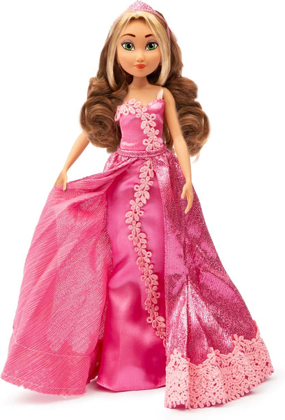 Winx Boneca Club Grand Ball – Flora em elegante vestido rosa com tiara – Figura articulada com detalhes florais – Brinquedo oficial Winx para meninas – Fada colecionável para maiores de 4 anos