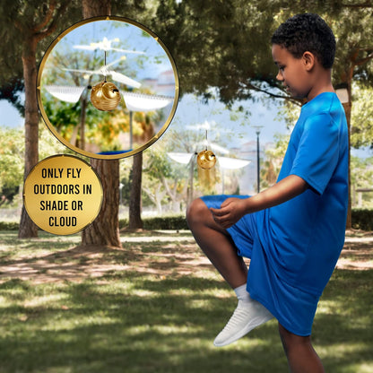 UAU! COISAS Brinquedo Pomo de Ouro Voador de Harry Potter | Controlado pelas mãos ou pelos pés | Presentes, itens colecionáveis e brinquedos oficiais de Harry Potter do Mundo Mágico