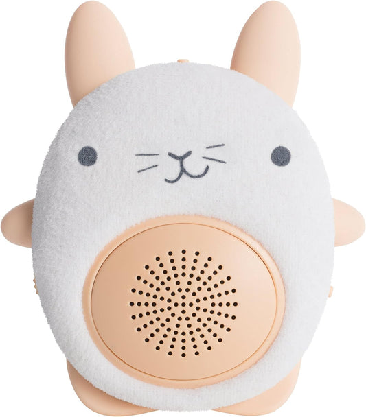 SoundBub de WavHello, máquina de ruido blanco y altavoz Bluetooth | Chupete con Sonido para Bebé Portátil y Recargable - Bella The Bunny, Blanco