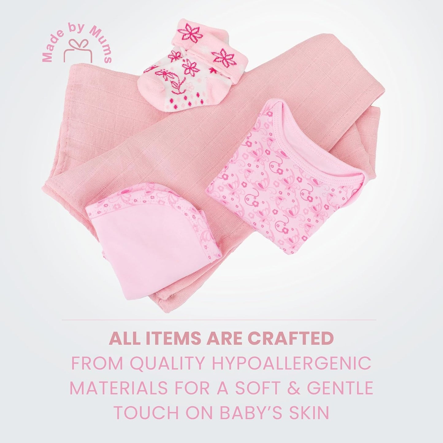 Baby Box Shop - Toalha com capuz personalizada para bebê e cobertor de urso personalizado para bebê, itens essenciais para recém-nascidos, Baby Box Shop - 6 itens essenciais para recém-nascidos unissex