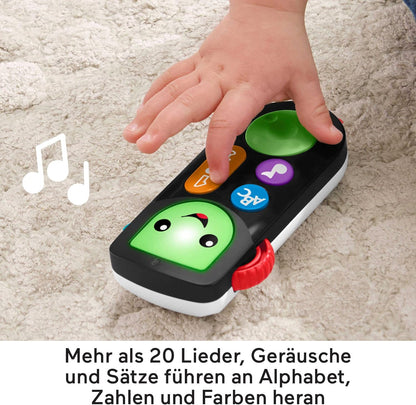 Fisher-Price Controle remoto Stream and Learn, versão alemã, francesa, controle remoto Laugh & Learn Stream & Learn - edição em inglês do Reino Unido