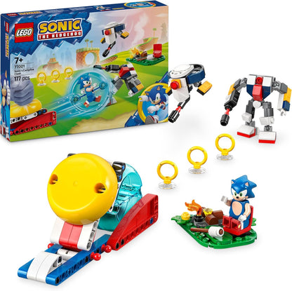 LEGO Sonic the Hedgehog: conjunto Sonic's Campfire Clash, brinquedo de construção colecionável com 4 personagens, anéis de ouro e uma esmeralda do caos, presentes para jogadores, meninos e meninas a partir de 7 anos