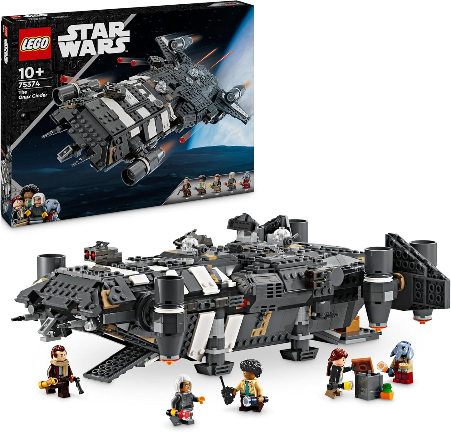 LEGO Star Wars: Skeleton Crew The Onyx Cinder Set, juguete de construcción coleccionable para niños y niñas a partir de 10 años, incluye 5 minifiguras de personajes, idea de regalo para niños y fanáticos