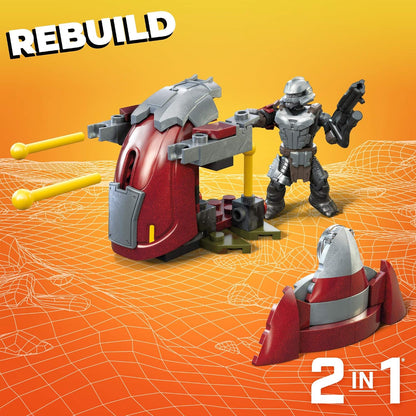 Mega Veículo Pequeno Bloks Halo Ghost Hijacked