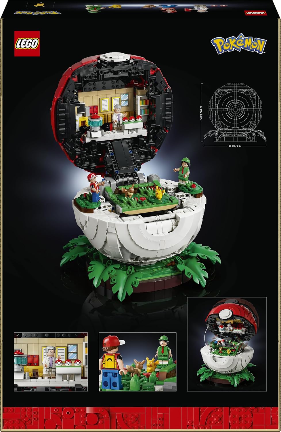 LEGO Pokémon – Momentos Icônicos de Treinador: Poké Bola (72154) | Conjunto para adultos, modelo para exibição, figuras de Pikachu e Eevee, decoração para montar, ideia de presente para fãs de jogos, 2386...