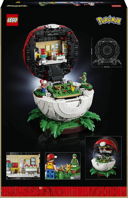 LEGO Pokémon – Momentos Icônicos de Treinador: Poké Bola (72154) | Conjunto para adultos, modelo para exibição, figuras de Pikachu e Eevee, decoração para montar, ideia de presente para fãs de jogos, 2386...