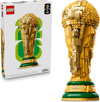 LEGO FIFA World Cup – Réplica do Troféu Oficial – Kit de Modelo 3D para Montar com Minifigura Colecionável – Presente de Futebol para Meninos, Meninas e Adultos Fãs de Esportes (12+ anos) – 43020