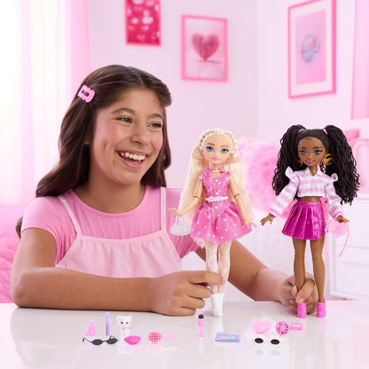 Barbie Dream Besties Brooklyn - Boneca Fashion e Acessórios, Articulada, com Cabelo Castanho e Peças de Brinquedo com Tema de Dança, JKP51