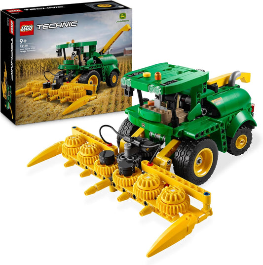 LEGO Colheitadeira de forragem Technic John Deere 9700, brinquedo de trator para crianças, conjunto de fazenda, kit de construção de modelo de veículo com funções realistas para brincadeiras imaginativas, presente para meninos
