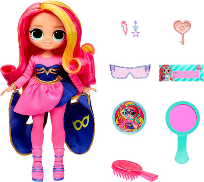 L.O.L. Surprise! Série OMG Eye Spy - Super-heroína - Inclui 1 boneca, vem com roupas e acessórios, resolva pistas e desbloqueie surpresas, colecione todas as 4 bonecas!