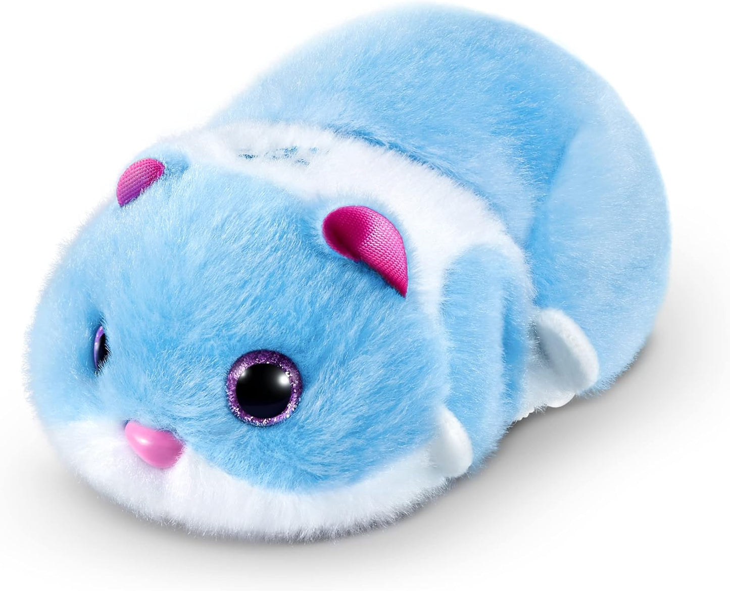 Pets Alive Hamstermania Blue da ZURU Hamster, animal de estimação eletrônico, mais de 20 sons interativos, brinquedo de bola de hamster para meninas e crianças (azul)