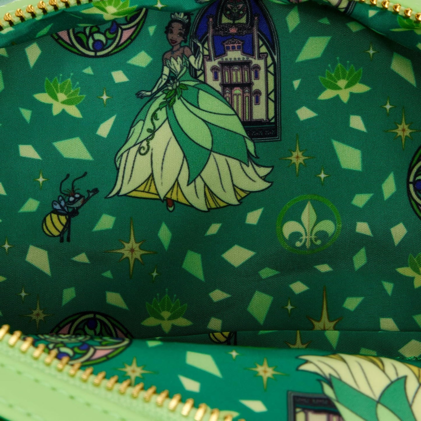 Loungefly - Disney - Tiana - Coleção Vitral - Mini Mochila
