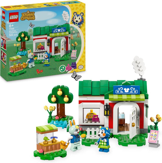 LEGO Animal Crossing Able Sisters Clothing Shop Playset, conjunto de brinquedos de construção com 2 personagens para inspirar dramatizações criativas, presente de aniversário para meninas, meninos e jogadores de 6 anos ou mais