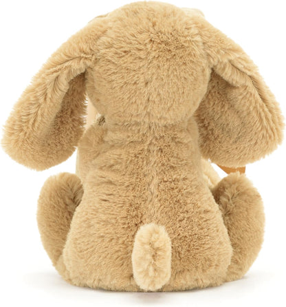 Jellycat Bashful Toffee Puppy Soother, bicho de pelúcia, 34 cm - cobertor de segurança e pelúcia para bebês - presente para bebês