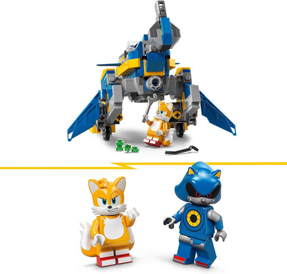 LEGO Sonic the Hedgehog Cyclone vs. Metal Sonic Toy - Figura Mech colecionável com 2 minifiguras de videogame - Ideia de presente para meninos ou meninas com mais de 8 anos e jogadores adolescentes
