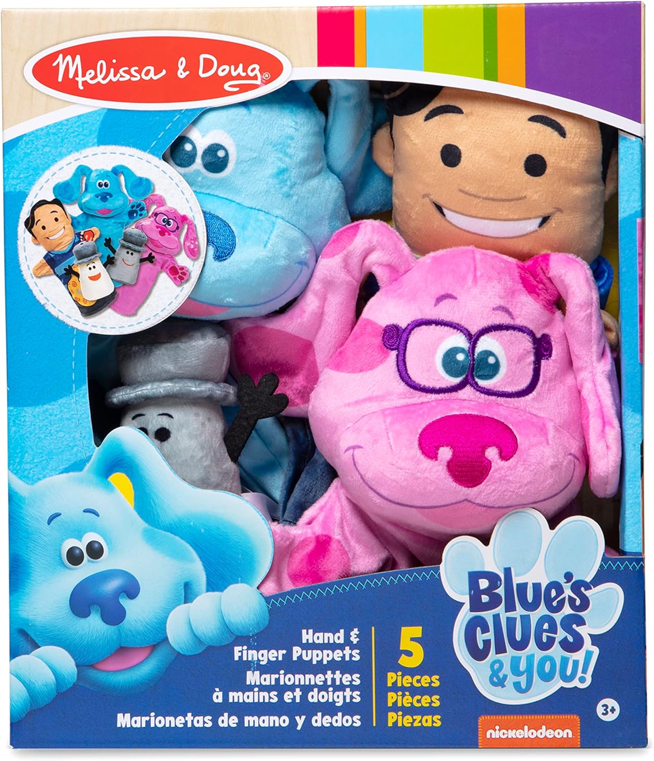 Melissa & Doug Blue's Clues & You, fantoches de mão e dedo