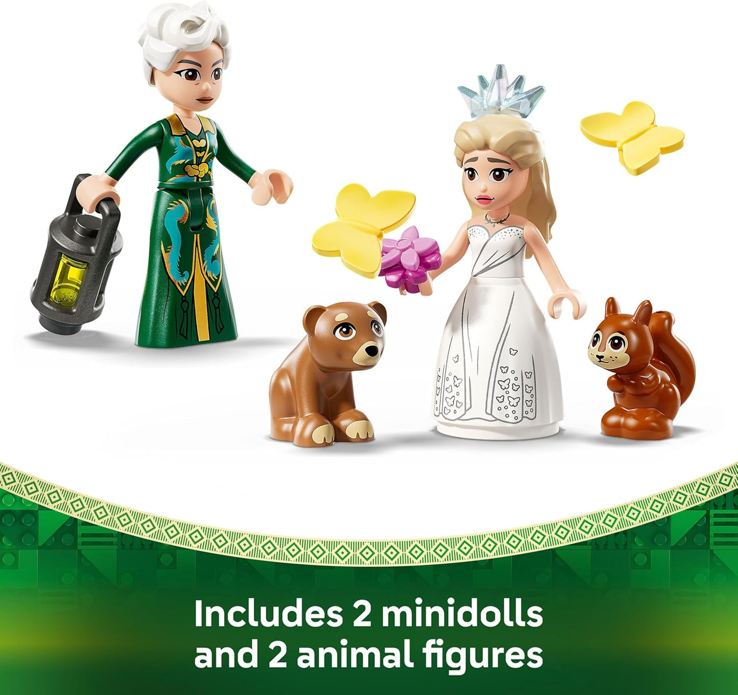 LEGO O Casamento da Glinda Malvada - Brinquedo de Construção com 2 Mini Bonecas e 2 Figuras de Borboletas Articuladas, além de Acessórios - Presente para Meninas a partir de 8 Anos e Fãs do Filme - 75688