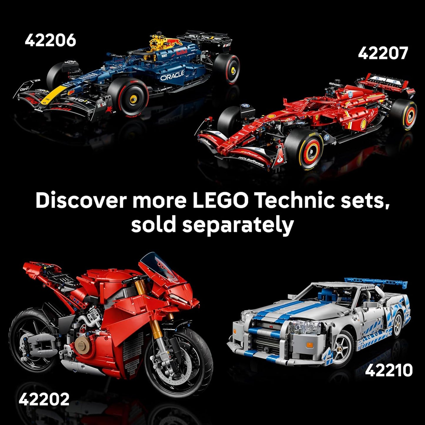 LEGO Technic 1966 Ford GT40 MKII Carro de Corrida - Kit de Modelo Colecionável para Adultos - Conjunto de Engenharia com Motor V8, Detalhes Incríveis e Pintura Exclusiva - Presente para Fãs de Automobilismo - 42223