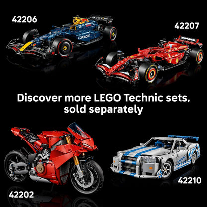 LEGO Technic 1966 Ford GT40 MKII Carro de Corrida - Kit de Modelo Colecionável para Adultos - Conjunto de Engenharia com Motor V8, Detalhes Incríveis e Pintura Exclusiva - Presente para Fãs de Automobilismo - 42223